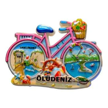 Fethiye Themed Polyester Printed Refrigerator Magnet - 2