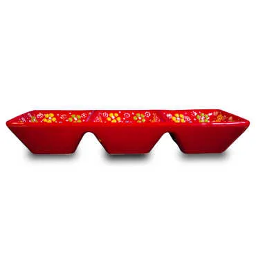 Kabartma Üçlü Kare Çerezlik 85 X 255 X 40 Mm