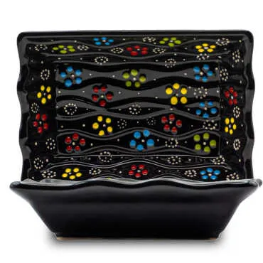 Kabartma Dalgalı Kayık Çerezlik 105X150X40 Mm