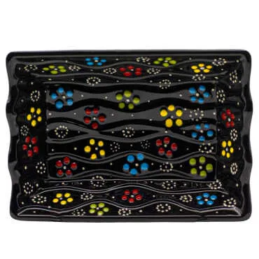 Kabartma Dalgalı Kayık Çerezlik 105X150X40 Mm - Standart - 2