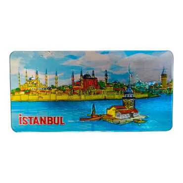 Wholesale Istanbul Themed Metallic Refrigerator Magnet 50x100 mm - 6