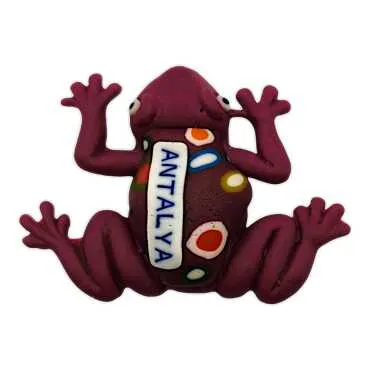 Antalya Themed Frog Fimo Refrigerator Magnet - 2