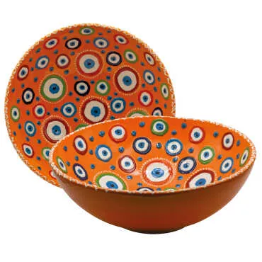 25 cm Nazar Embossed Bowl - 3