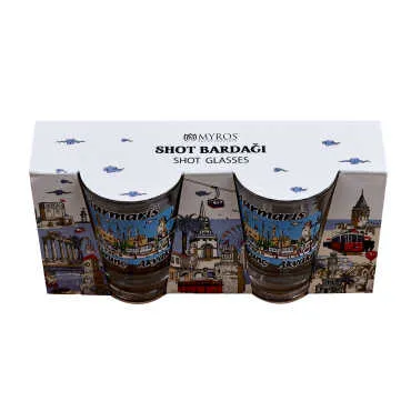 Toptan Marmaris Temalı İkili Shot Bardak - 5