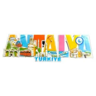 Antalya Themed Polyester Printed Fridge Magnet - 3