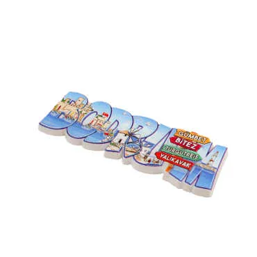 Bodrum Themed Polyester Printed Fridge Magnet - 14
