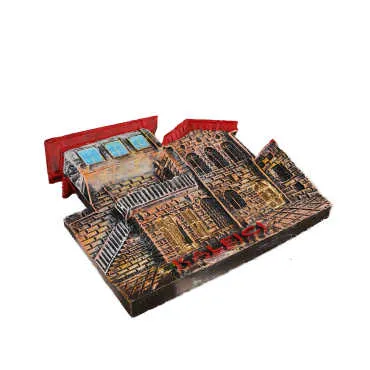 Wholesale Antalya Themed Stone and Mother of Pearl Polyester Refrigerator Magnet - 53