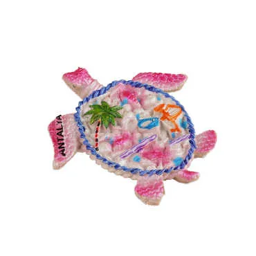Wholesale Antalya Themed Stone and Mother of Pearl Polyester Refrigerator Magnet - 56