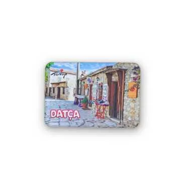 Datca Themed Customised UV Printed Plastic Base Rectangle Fridge Magnet 80x50 mm - 6
