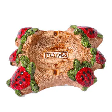 Datça Themed Plaster Turtle Ashtray - Standart - 2