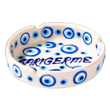 Sarigerme Themed Large Pasabahce Ashtray Evil Eye - Standart - 2