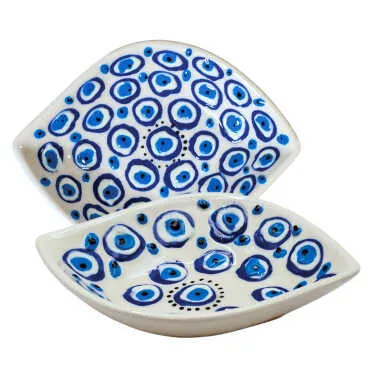 Embossed Nazar Leaf Snack Bowl