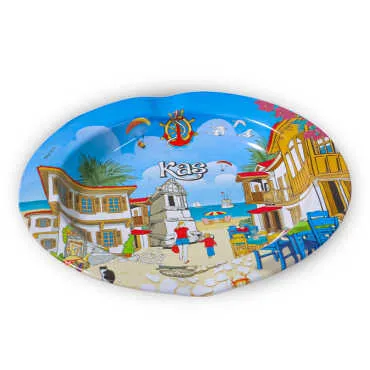 Kaş Temalı Metal Küllük 115Mm - Standart - 2