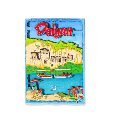 Dalyan Themed 3D Picture Wooden Refrigerator Magnet