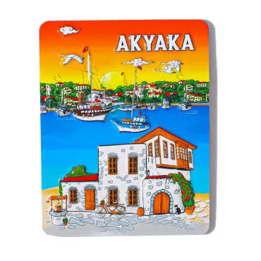 Akyaka Themed Embossed PVC Refrigerator Magnet 70x90 mm