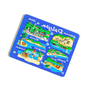 Dalyan Themed Embossed PVC Refrigerator Magnet 70x90 mm - 7