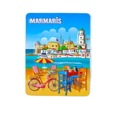Marmaris Temalı Kabartma Pvc Magnet 70*90 Mm - 10