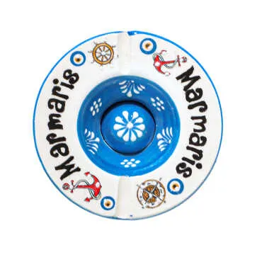 Marmaris Temalı Yöresel Kapaklı Büyük Küllük 115*55 Mm