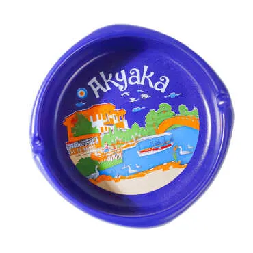 Akyaka Themed Traditional Large Ashtray 100*40 mm