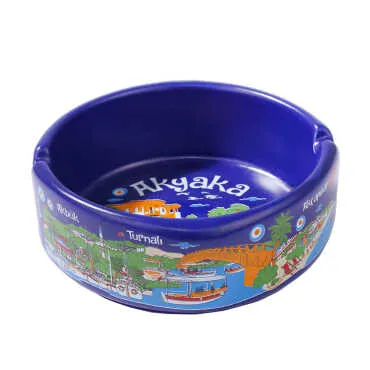 Akyaka Themed Traditional Large Ashtray 100*40 mm - 2