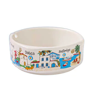 Datça Themed Traditional Large Ashtray 100*40 mm - Standart - 2