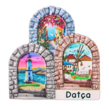 Datça Themed Myros Regional Polyester Refrigerator Magnet