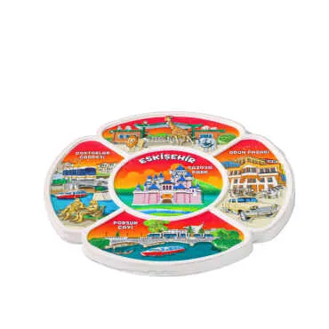 Eskişehir Themed 15 Cm UV Printed Polyester Plate - 2