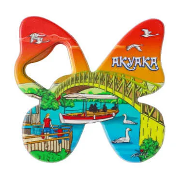 Akyaka Themed UV Printed Butterfly Bottle Opener