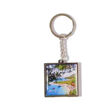 Akyaka Themed Myros Metal Square Keychain 36x95 mm - 3