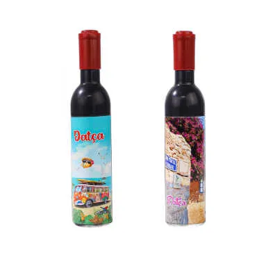 Datça Themed Myros Bottle Shaped Corkscrew Opener 115x25x25 mm - 2