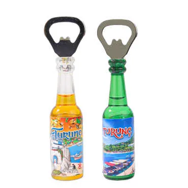 Transparent Bottle Opener with Turunç Themed Design - 2