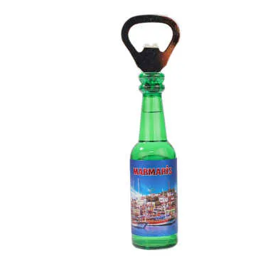 Marmaris Themed Metallic Bottle Opener Refrigerator Magnet - 6