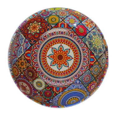 Mandala Temalı Metal Kase 115 Mm - 5