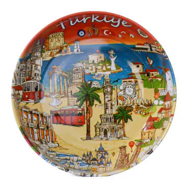 Türkiye Themed Metal Bowl 115 mm - 2