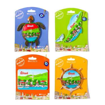 Göcek Temalı Uv Baskılı Kartonetli Plastik Magnet - 2