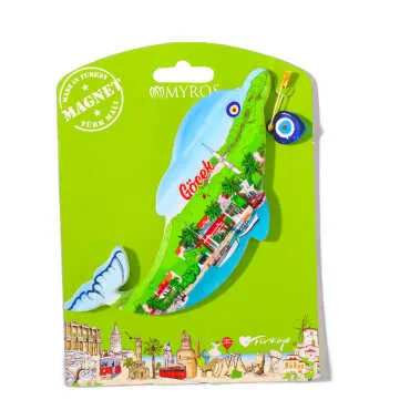 Göcek Temalı Uv Baskılı Kartonetli Plastik Magnet - 3