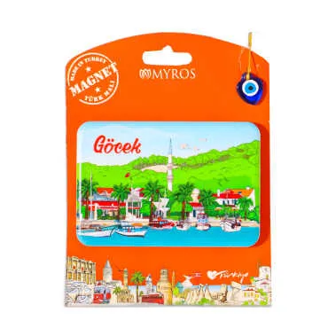 Göcek Temalı Uv Baskılı Kartonetli Plastik Magnet - 4