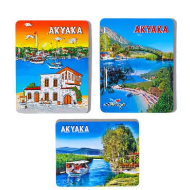 Akyaka Themed Embossed PVC Refrigerator Magnet 70x90 mm - 2