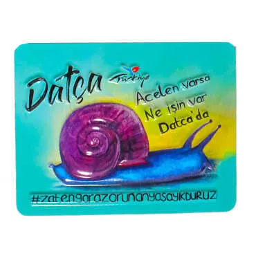 Datça Temalı Kabartma Pvc Magnet 70*90 Mm - 7