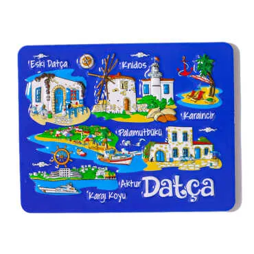 Datça Temalı Kabartma Pvc Magnet 70*90 Mm - 10