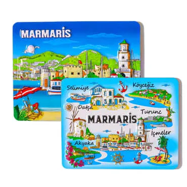 Marmaris Temalı Kabartma Pvc Magnet 70*90 Mm - 3