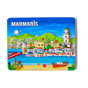 Marmaris Temalı Kabartma Pvc Magnet 70*90 Mm - 4