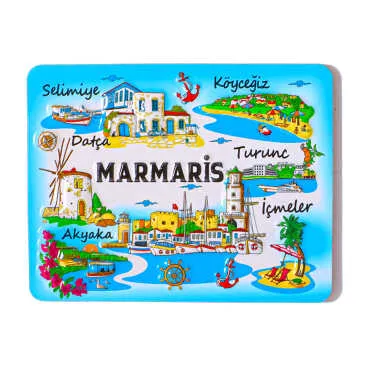 Marmaris Temalı Kabartma Pvc Magnet 70*90 Mm - 5