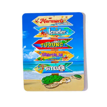 Marmaris Temalı Kabartma Pvc Magnet 70*90 Mm - 7