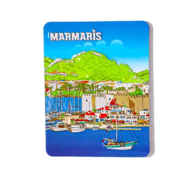 Marmaris Temalı Kabartma Pvc Magnet 70*90 Mm - 9