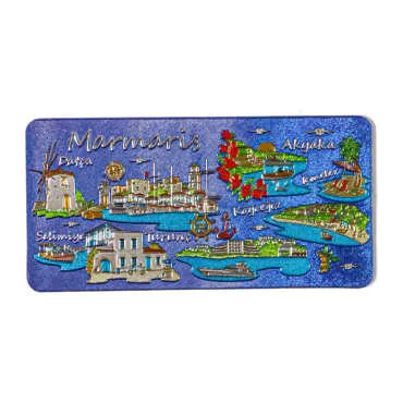 Marmaris Temalı Metalize Magnet 50*100 Mm  - 4