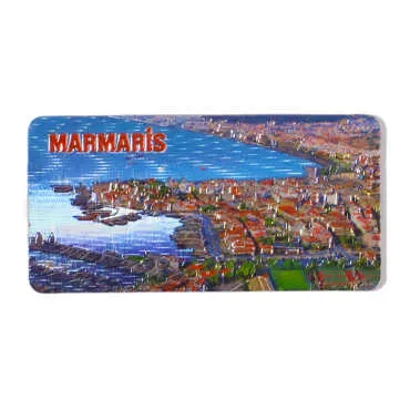 Marmaris Temalı Metalize Magnet 50*100 Mm  - 6