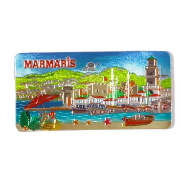 Marmaris Temalı Metalize Magnet 50*100 Mm  - 7