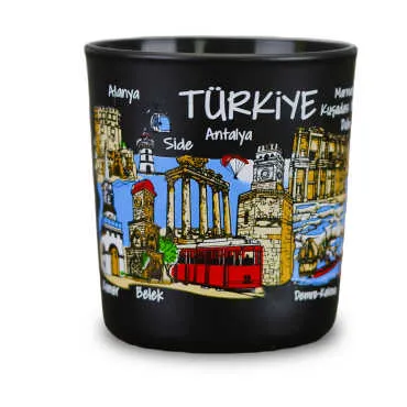 Türkiye Themed Glass Candle Holder - 3