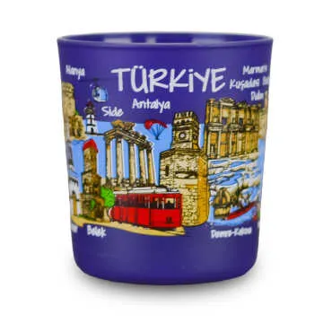 Türkiye Themed Glass Candle Holder - 4